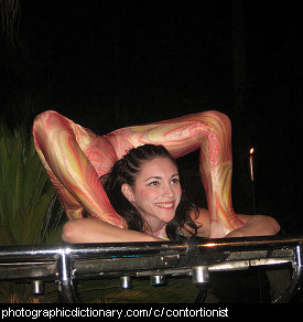 Photo of a contortionist