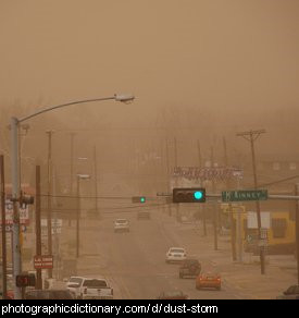 Photo of a dust storm