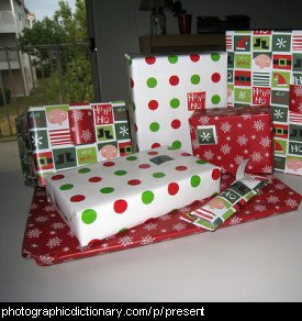 Photo of some wrapped gifts