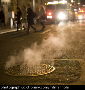 Photo of a manhole