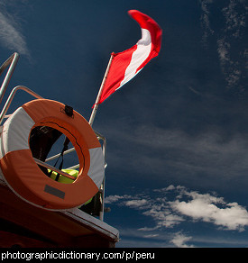 Photo of the Peru flag