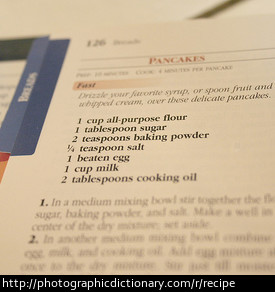 A recipe.