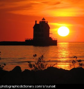 Photo of a sunset