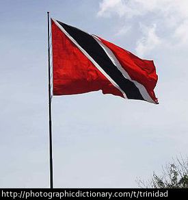 The flag of Trinidad.